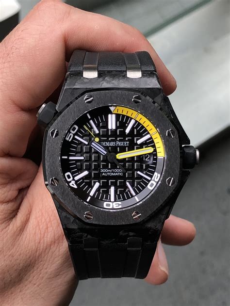 audemars piguet royal oak diver forged carbon 15706au.oo.a002ca.01|Audemars Piguet Royal Oak Offshore Diver 15706AU.00.A002CA.01.